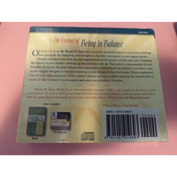 The Essence Of Being In Balance by Dr. Wayne W. Dyer AUDIO CD 6 Disc NEW SEALED - Picture 2 of 2